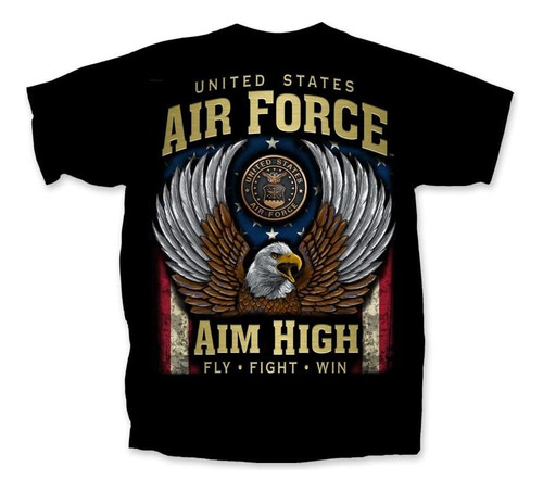 Armed Forces Gear Playera Para Hombre Air Force Aim Eagle '