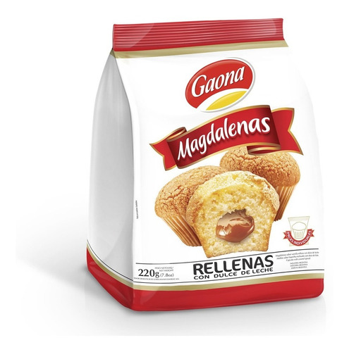 Magdalenas Gaona Rellenas Ddl 220gr -  Barata La Golosineria