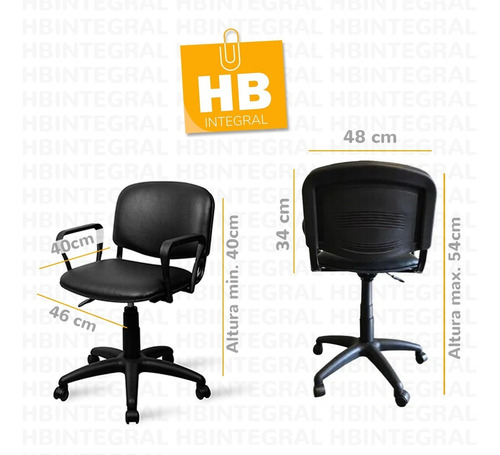 Imagen 2 de 3 de Silla De Escritorio Trabajo Pc Oficina Giratoria Cuero Calid