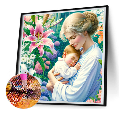Pintura De Diamante J4a Para El Día De La Madre, Amor Matern