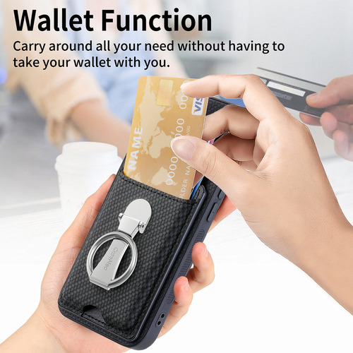 B Funda Plegable Con Forma De Anillo Para Tarjetas Para