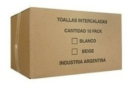 Caja Toallas Papel Descartables Intercaladas Blancas 2500 U