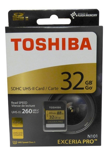 Memoria Sd Toshiba Exceria Pro 32gb U3 Clase 3 Box Dmaker