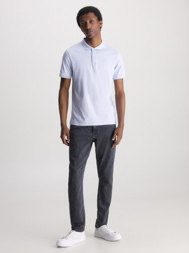 Polo Smooth Slim Azul Calvin Klein