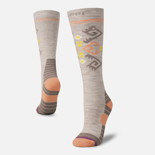 Calcetin Mujer Lippi All Mountain Ski Socks Gris Claro V20