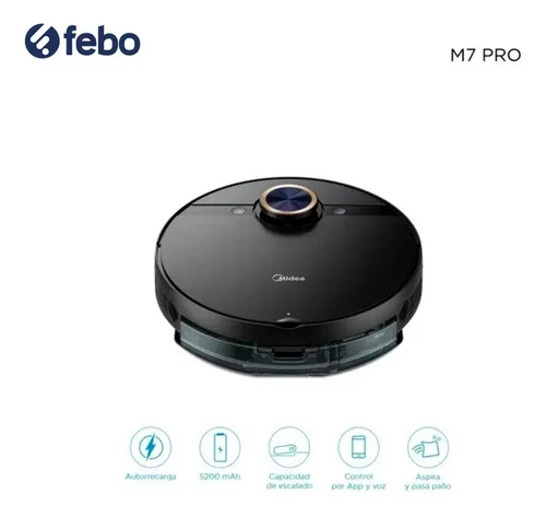 Aspiradora Robot Trapeadora Midea M7pro - Queoferta.uy Negro