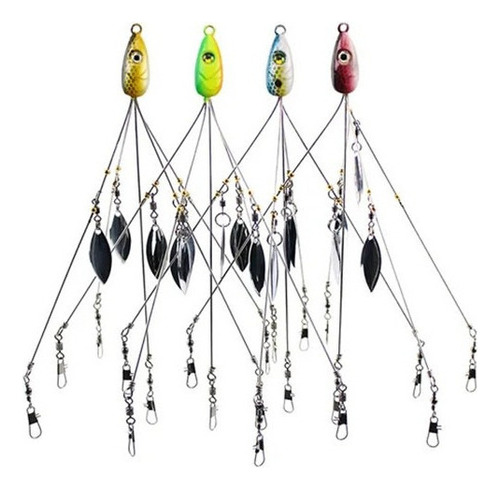 Pack Of 4 With 5 Fish Bait Umball Rigs