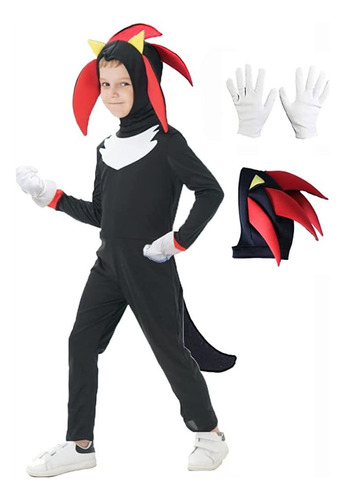 Disfraz De Cosplay De Game Sonic Para Niños