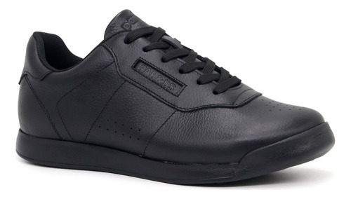 Zapatilla De Cuero Escolar Pariss Ja24-cg835 Negro