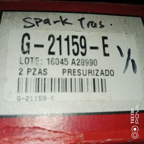 Amortiguador Trasero G21159-e/ Chevrolet Spark Año 06/09