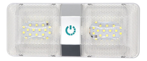 Lámpara Plafón Slone 48leds Luz Interior Doble Domo N