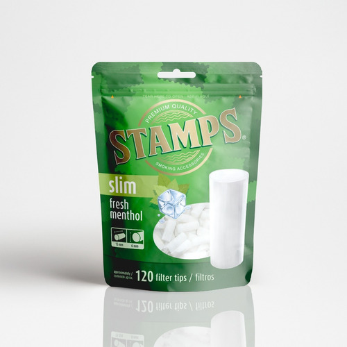 Filtros Stamp Slim Mentol 120u Filters Candyclub Once