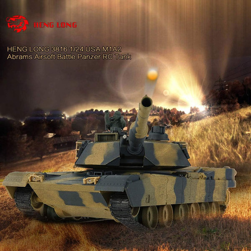 Poco Divo Abrams M1a2 Us Battle Tank Rc Airsoft Panzer 1/...
