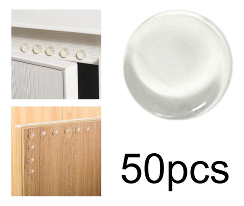 64x Tope De Puerta Cajones Muebles De Cocina Pies De Goma