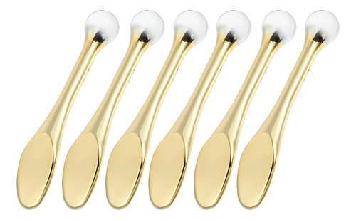 Exceart 6pcs Metal Maquillaje Espatula Mini Cuchara Crema De