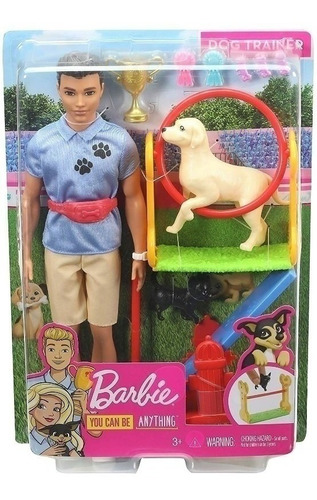 Imagem 7 de 8 de Kit Treinador Cães - Ken E Chelsea Barbie Ms Sj