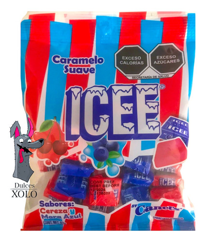 Caramelo Suave Icee Cereza Mora Azul 92g Canels