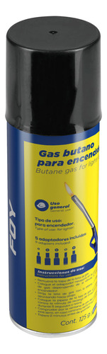 Lata De Gas Butano Para Encendedor 125 G Foy