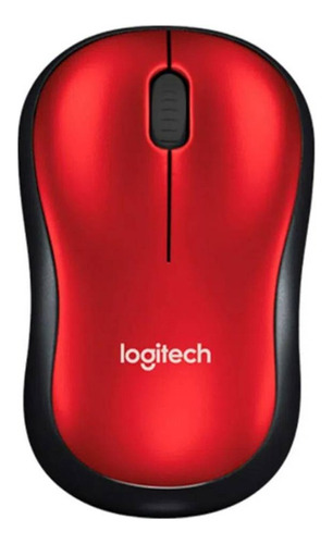 Mouse Logitech M185 Inalámbrico Rojo