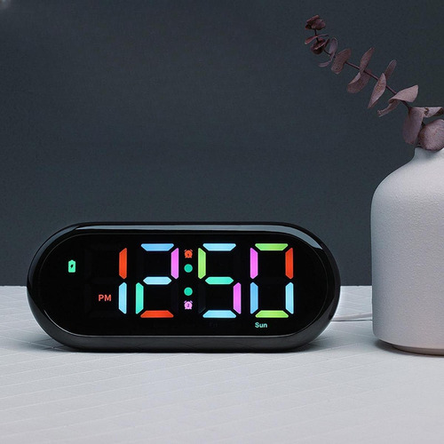 Reloj Despertador Digital Led, Reloj De Mesa, Pantalla