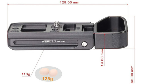 Imagen 3 de 10 de Empunadura De Mano Para Jaula De Camara Sony A7r Iv | Negro