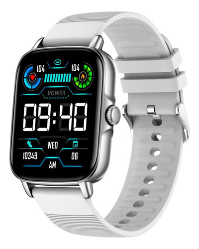 Smartwatch Colmi P30 Silver Malla Silicona Audio Bt Ip67 Gris Blanco Gris