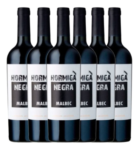 Vino Hormiga Negra Malbec 750ml Caja X6 - Gobar®