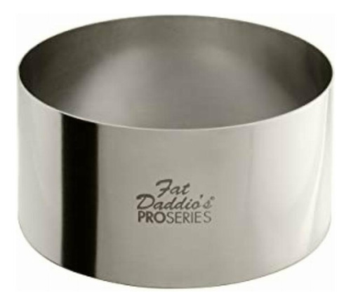 Fat Daddio's Stainless Steel Round Cake & Pastry Ring, 3.5 X