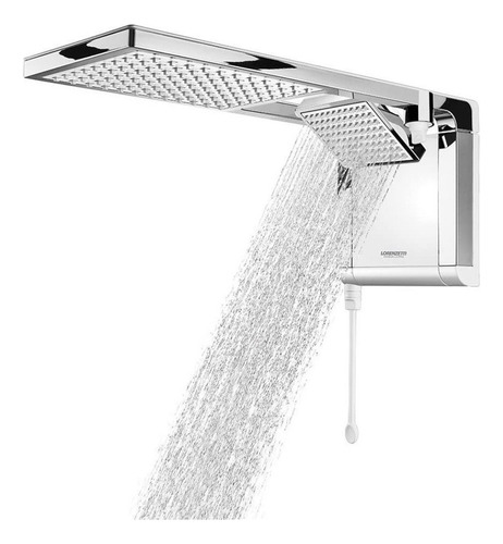 Chuveiro elétrico de parede Lorenzetti Acqua Ultra Duo branco-cromado 7800W 220V