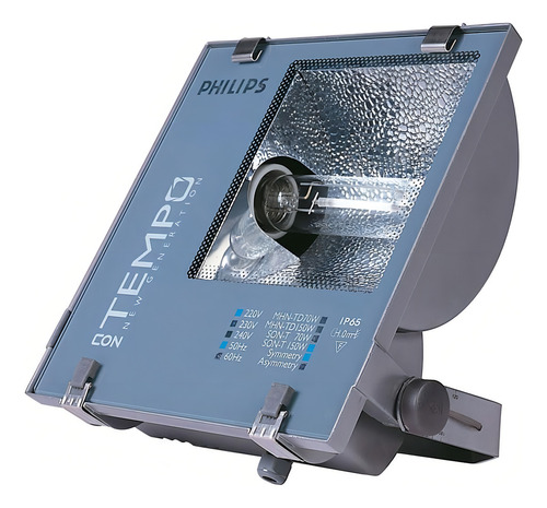 Refletor Philips Contempo Simétrico Hqi 400w Luz Verde
