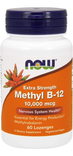 Now Foods Methyl B 12 10000 Mcg, 60 Pastillas (paquete De