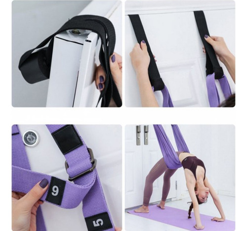 Corda Yoga Pilates Treinamento Aéreo Elástico Suspenso