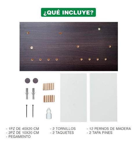 Imagen 5 de 10 de Porta Llaves Y Organizador Armable Para Pared Robledaka.2067