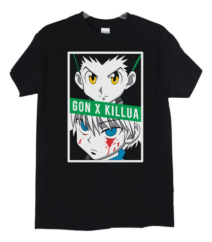 Polera Cazador X Gon X Killua Pelea Anime Poleradicto