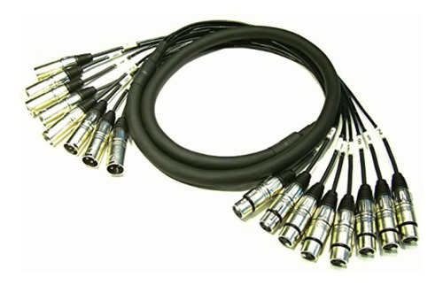 5 Metros 8 Canales Cable Serpiente Xlr Macho A Xlr Hembra