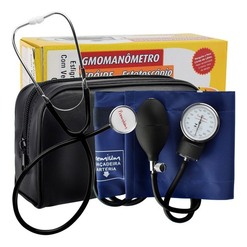 Esfigmomanômetro E Estetoscópio Simples Premium - Enfermagem