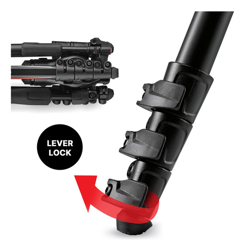 Trípode Manfrotto Befree Live Advanced De Aluminio Con Fluid