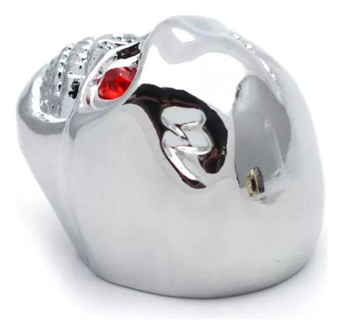 Botoes Guitarra Knob Metal Caveira 4 Pecas Cromado