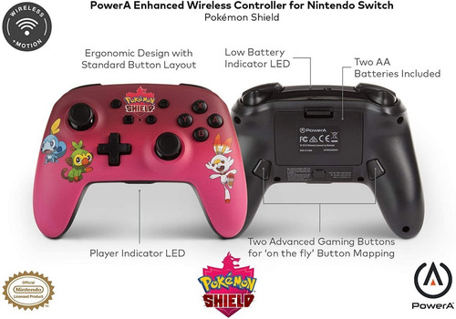 Control Inalámbrico Nintendo Switch Pokemon Shield Powera (Usado)