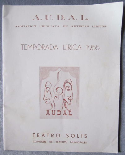 Antiguo Programa Teatro Solis 1955