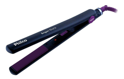 Chapinha de cabelo Philco Argan Style 2 en 1 preta 110V/220V