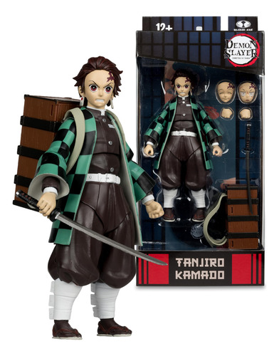 Boneco De Ação Mcfarlane Demon Slayer Tanjiro Kamado 7 Com N