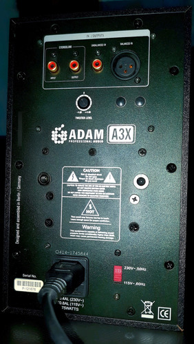Monitores De Estudio Profesional Adam A3x - Voz Profesional (Usado)