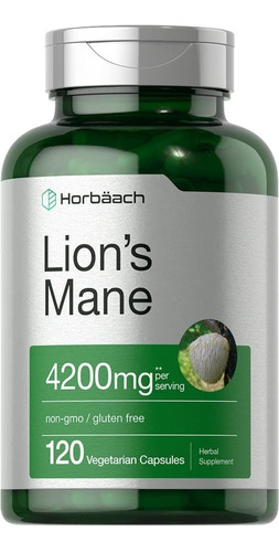 Nootropico Lions Mane Mas Potente 4200mg 120 Capsulas Eg F38