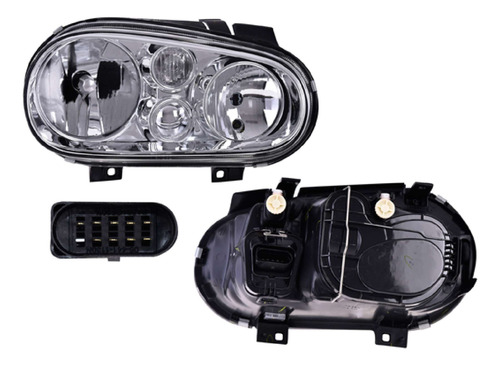 (par) Faros Elec C/base P/halogeno Vw Golf 2006 2007 Depo