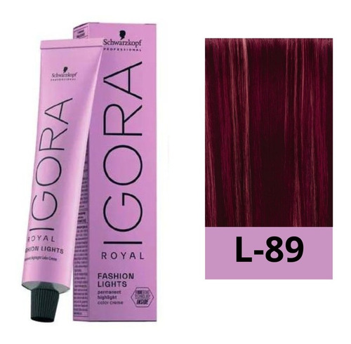 Tinte Igora Royal L-89 + Agua Oxigenada 