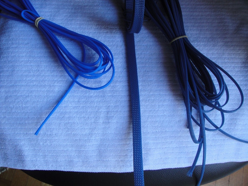 Imagen 8 de 8 de Malla De Nylon Cubre Cable De Colores De Distintos Grosores