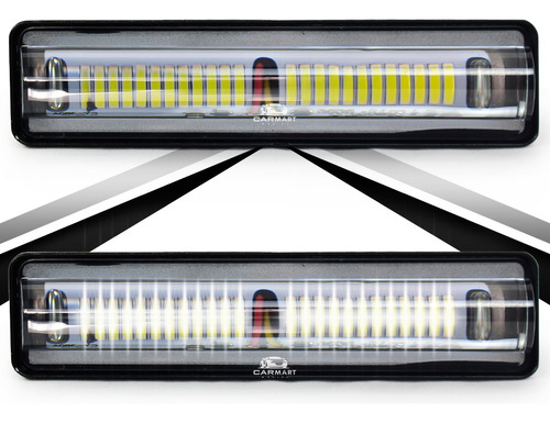 Par Faro 12 Led Barra Lupa C/estrobo Alta Y Baja - Italio