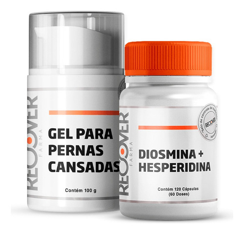 Diosmina 450mg + Hesperidina 50mg + Gel Para Pernas Cansadas Sabor Without Flavor