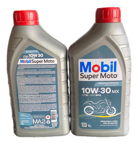 Oleo Motor Moto 10w30 Mx Super Semi Sintético Api Sl